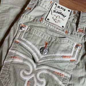 Men’s Rock Revival Jean - Khaki 30R 34 L